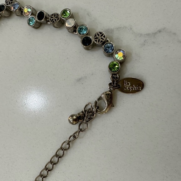 Vintage Lia Sophia Happy Hour Victorian Style Riviere Crystal Retired Necklace - Picture 5 of 5